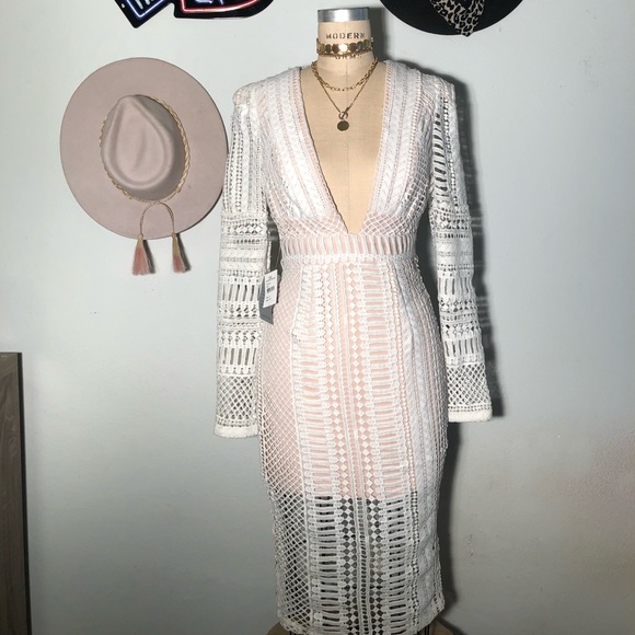 missguided white crochet dress Missguided Plus crochet dress cover up with tassle detail in cream